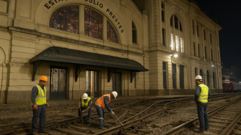 Descarrilamento perto da Estação Júlio Prestes interrompe Linha 8‑Diamante; remoção do vagão e reparos duraram a madrugada