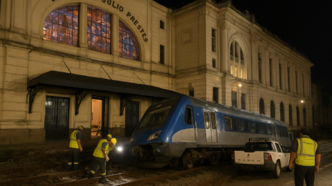 Descarrilamento perto da Estação Júlio Prestes interrompe Linha 8-Diamante; reparos se estenderam pela madrugada